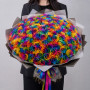 101 радужная роза